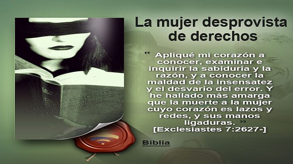 La mujer desprovista de derechos