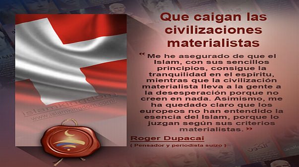 Que caigan las civilizaciones materialistas